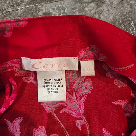 Cerrie Floral Slip Dress Pink Boho Y2K Sundress Spaghetti Strap S - Picture 3 of 7